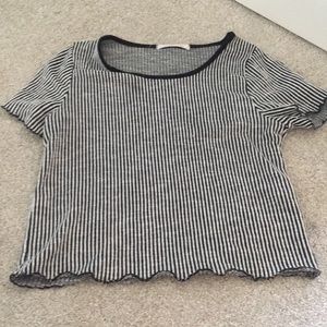 Black and white striped shirt